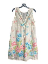 Vintage Sheer Floral Nightgown Dress