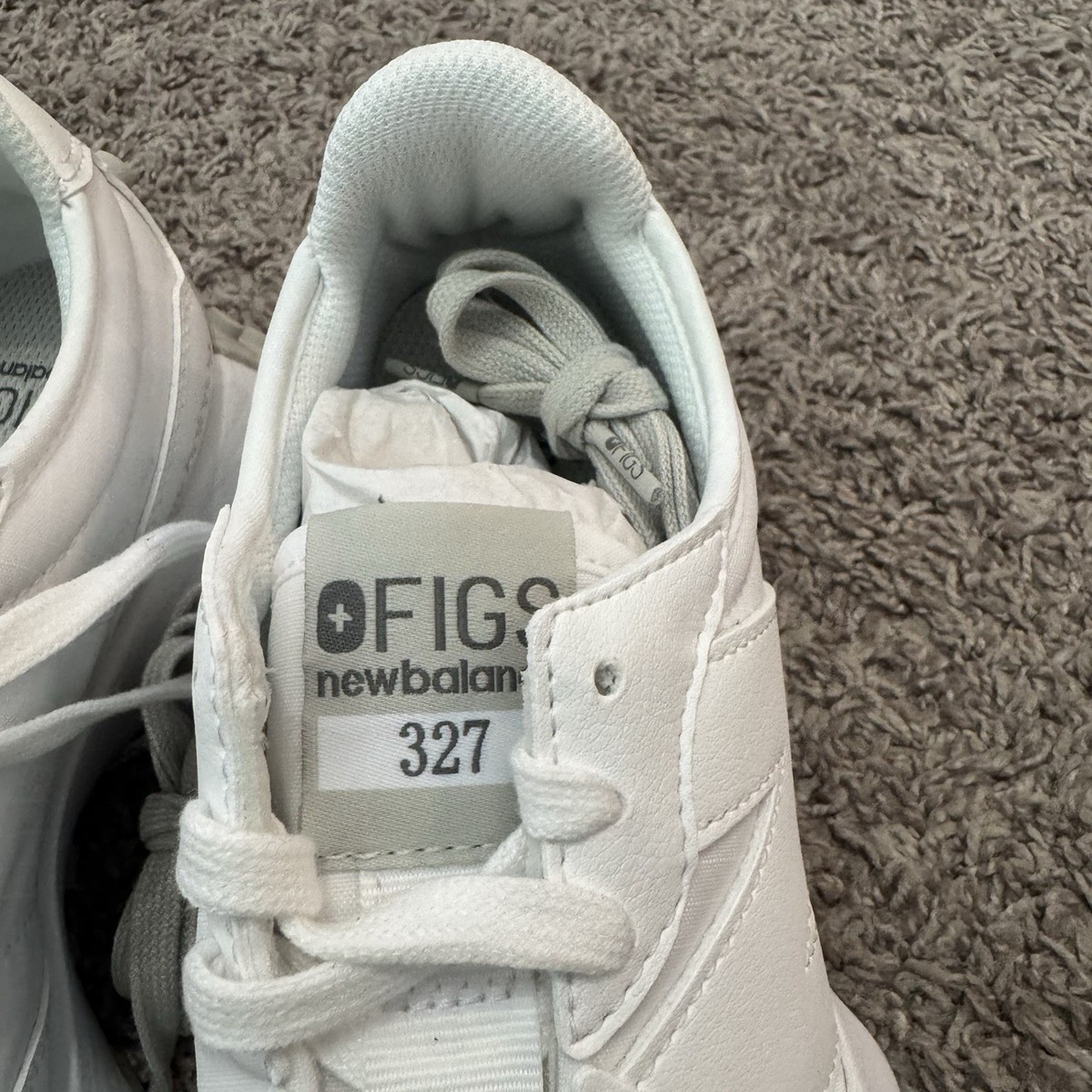 New Balance Figs 327 White with Cushioned Midsole and Mesh  display picture 1