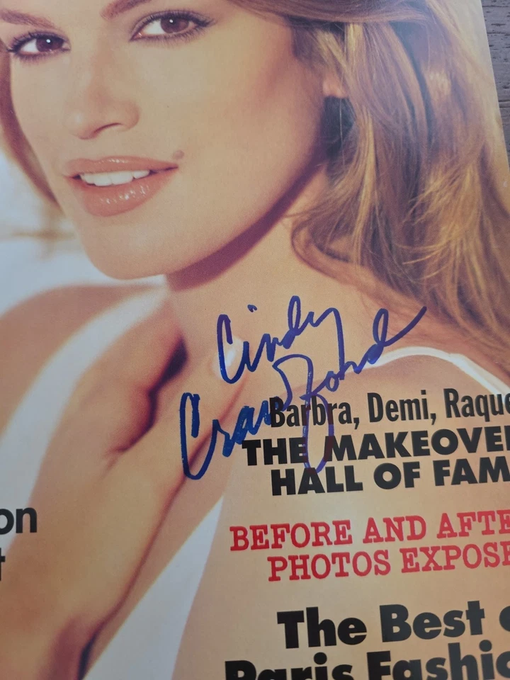 Cindy Crawford Signed Allure Magazine Cover Model - Image 2 of 3