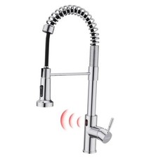 Touchless Kitchen Faucet with Pull Down Sprayer - Motion Sensor Chrome Modern
