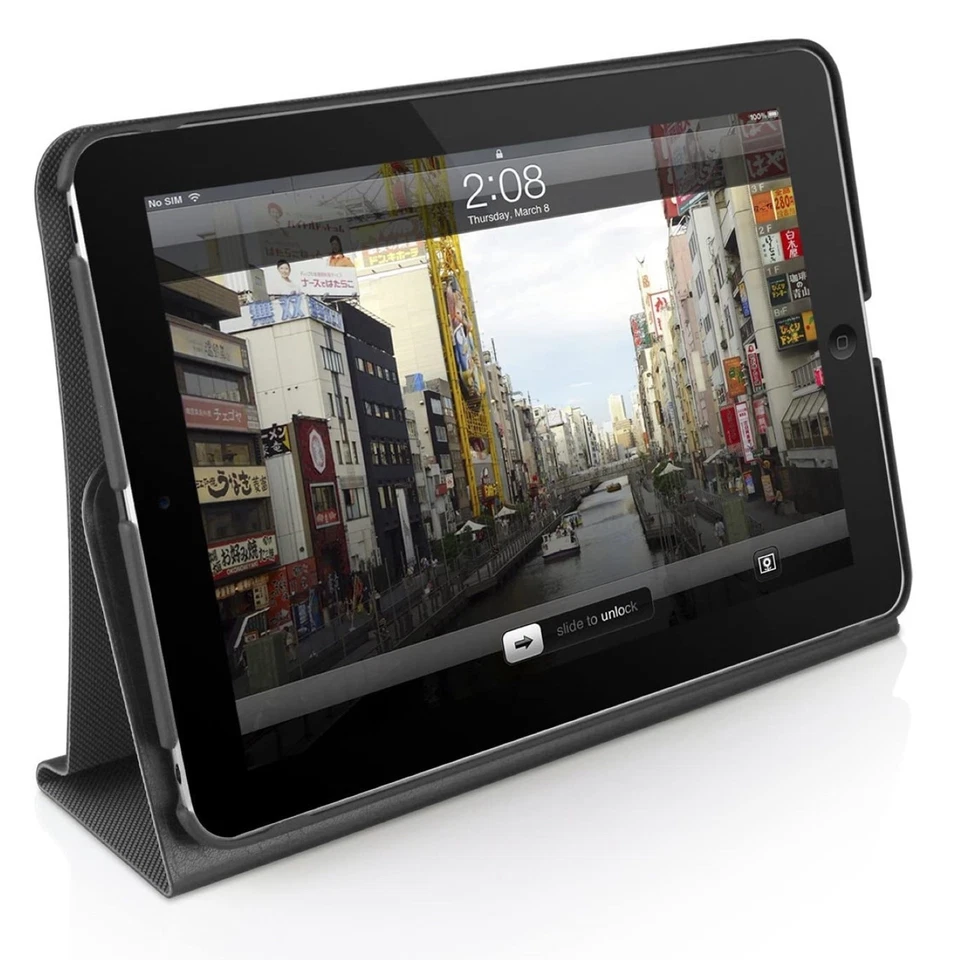 Macally Hülle Smart Cover Tasche Etui Ständer Bag für Apple iPad mini 1 2 Retina - Bild 3 von 4