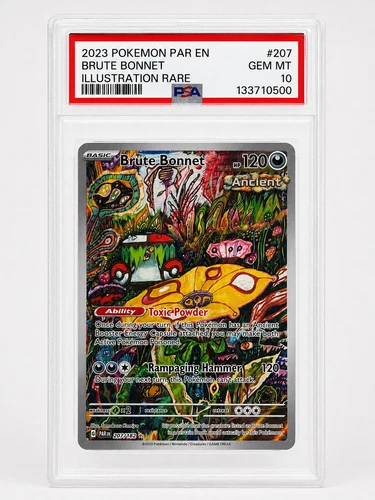 Pokemon PSA 10 GEM MINT 2023 Paradox Rift IR #207 - Brute Bonnet