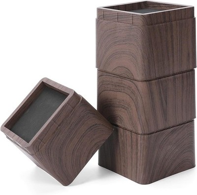 3 Inch Stackable Wood Bed Risers Heavy Duty Furniture Risers , Lifts Up to 2200