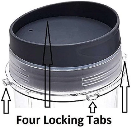 X4 Pack Ninja Blender Cups Single Serve 16-Ounce Cup Set for BL770 BL780 BL660 - Image 4 of 4