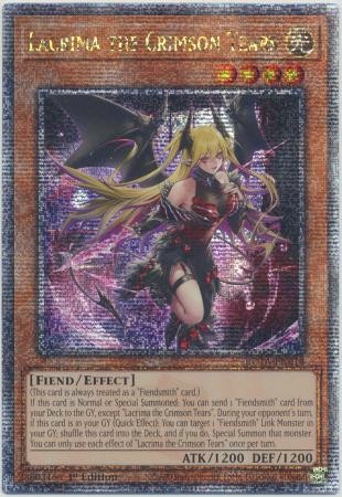 Lacrima the Crimson Tear [Quarter Century Secret Rare] ROTA-EN014 YuGiOh Rage of the Abyss card