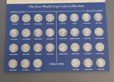 1990 Italy World Cup Football Esso Coin Collection Complete Set LOT 1