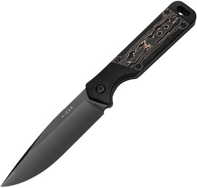 Kizer Cutlery Militaw Fixed Knife S35VN Steel Blade Aluminum/Carbon Fiber 1067A1