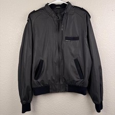 Vintage Members Only Jacket Mens 44 Racer Bomber Europe Craft Made in Korea 80s