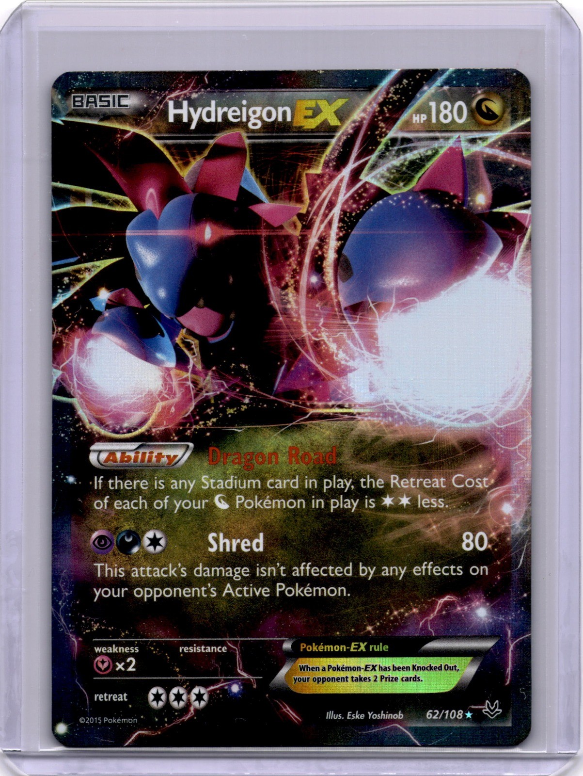 Pokémon Hydreigon EX Ultra Rare XY - Roaring Skies 62/108 LP
