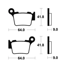 27261 - SINTERED BRAKE PADS MO291 compatible with KTM 300 SX 300 2023
