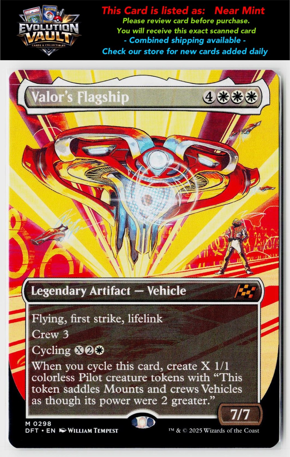 Aetherdrift #298 Valor's Flagship (Borderless)