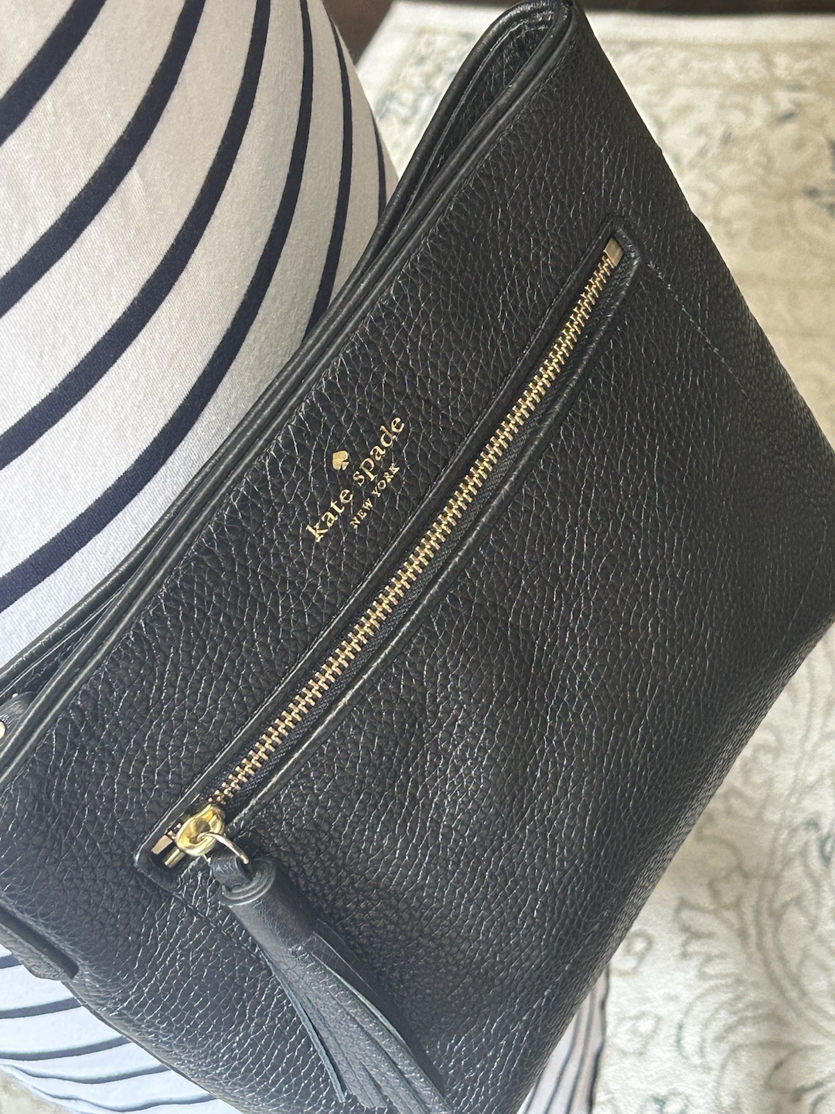 Kate Spade Chester Street Dessi Crossbody Bag Black Leather image 4