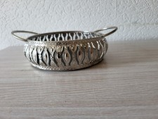 Kleines Spiegel Tablett Zierschale mit Henkel Deko Konfekt Schale