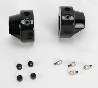 Hawg Halters Inc Switch Housing Montage - 2-Tasten - Schwarz Eloxiertes Motorrad