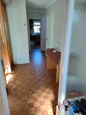 Altholz Teak Parkett 5 Finger Bodenbelag 113 x 22 x 9 mm - 1 qm