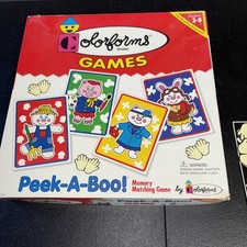 Good Condition Complete Vintage Colorforms Game Peek a Book Memory Matching Game