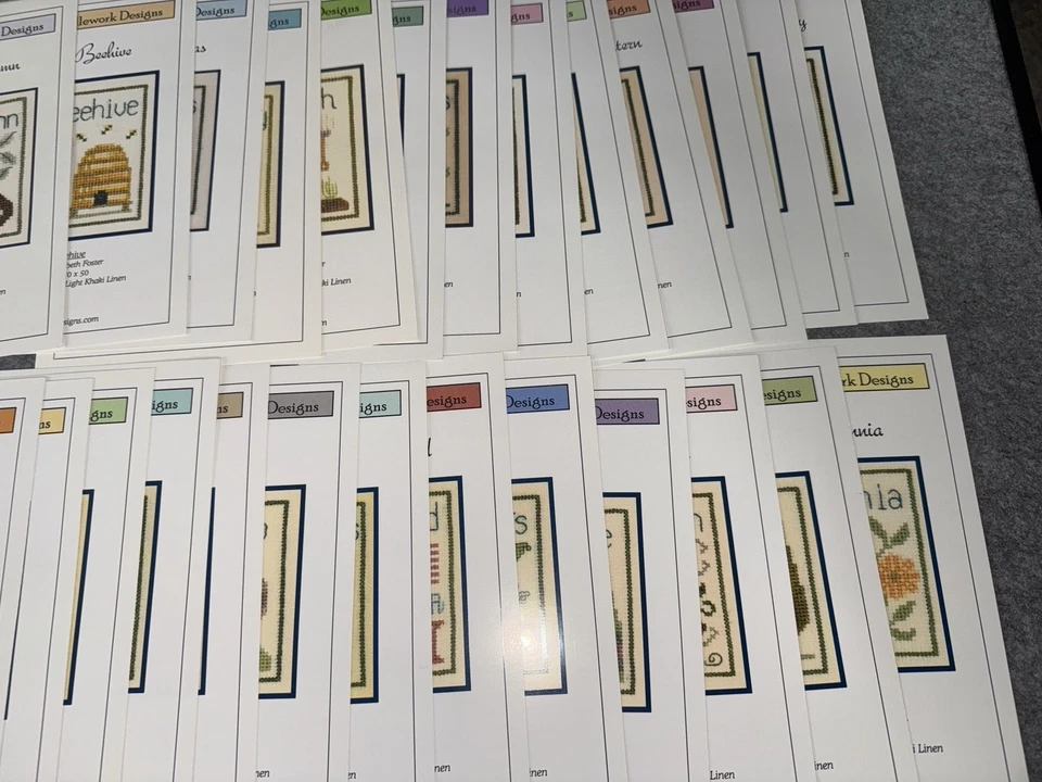 Elizabeth's Needlework Designs A-Z *26 ALPHABET Patterns CROSS STITCH - Image 3 of 4