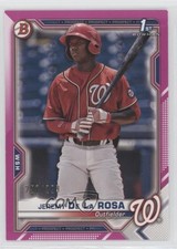 2021 Bowman Prospects Fuchsia Border 257/299 Jeremy De La Rosa #BP-25 0fz3