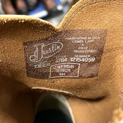 Justin Steel Toe Work Boots Pull On Brown Leather Men’s Sz 13 EEE NEW 4764 - Picture 8 of 8