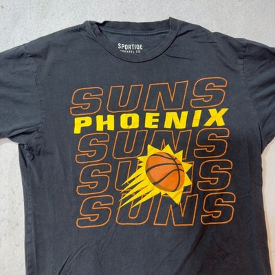 Sportiqe Phoenix Suns NBA Graphic T-Shirt Mens Small Charcoal Black Cotton Tee