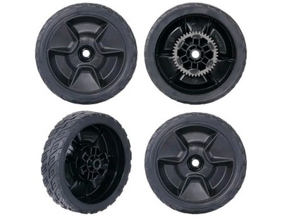 CheeMuii 4 Pack HRN216 Lawn Mower Wheels Kit , (2 Rear 2 Front)