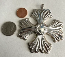 VTG...1996 REED & BARTON  STERLING SILVER SNOWFLAKE CHRISTMAS ORNAMENT