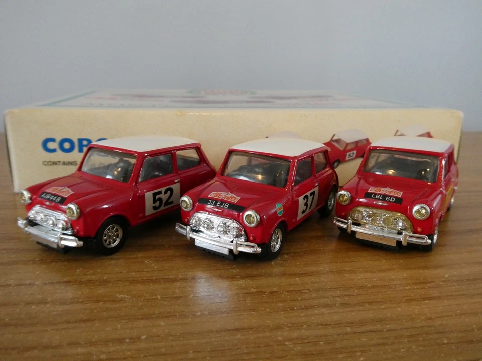 CORGI CLASSICS MINI COOPER MONTE CARLO RALLY WINNERS CAR MODEL SET 97712 1:43 - Image 1 of 4