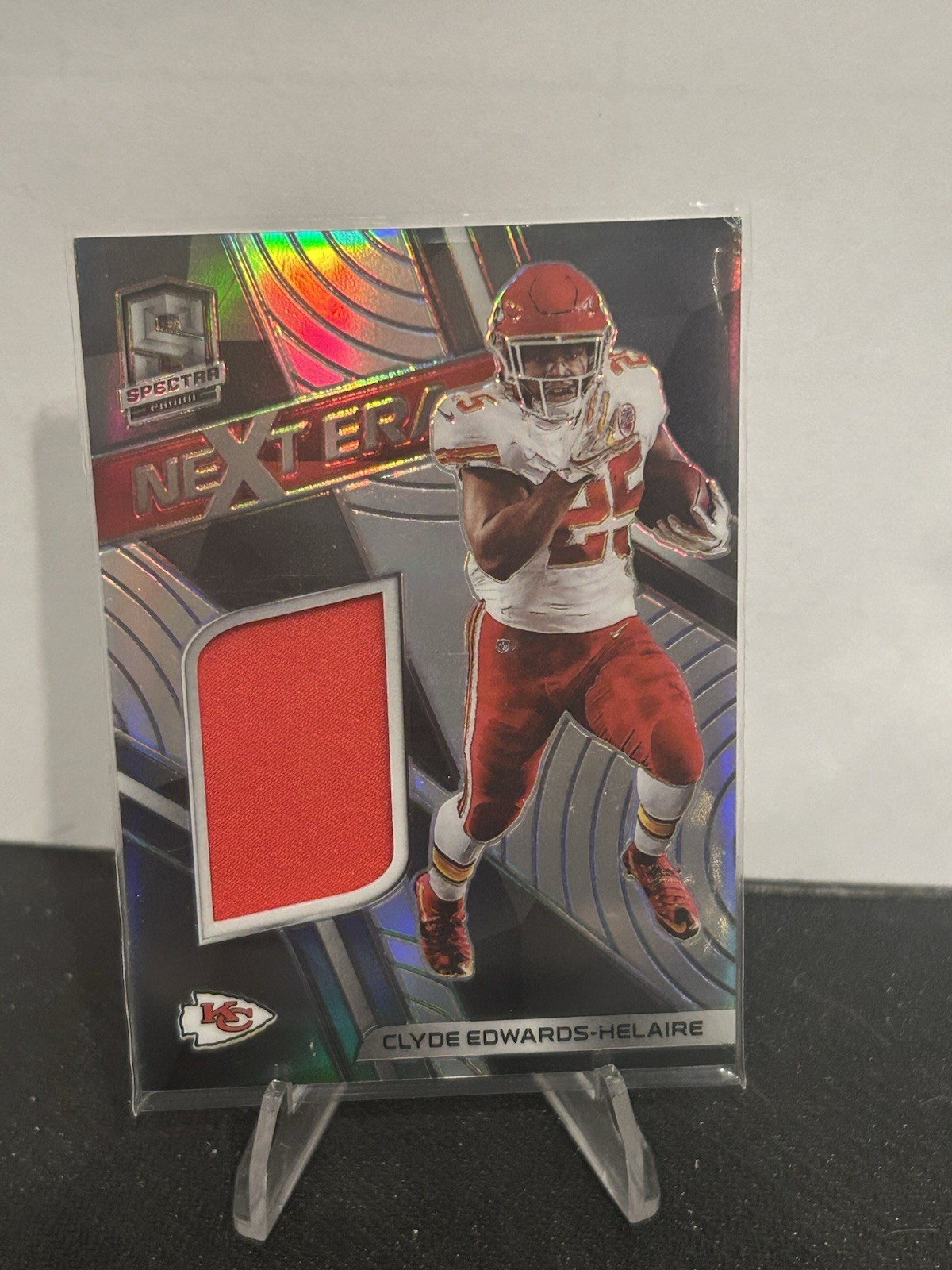 Clyde Edwards-Helaire Panini Spectra Next ERA Relics #NECE Hyper