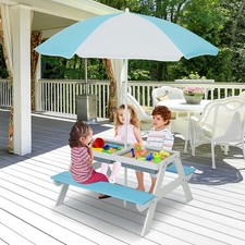 3-in-1 Children Water and Sand Table with Removable Tabletop