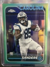 Topps 2024 Chrome Ja'Tavion Sanders #223 Aqua /199 Panthers Rookie NFL