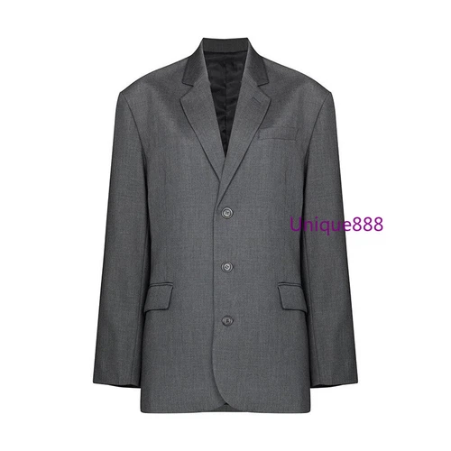 Nili Lotan Damen Herbst Schurwollmischung lockere Schulter Freizeit Blazer - Bild 6 von 26