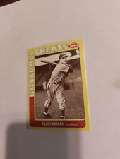 BILLY HERMAN 1990 SWELL BASEBALL GREATS #39 FREE SHIPPING
