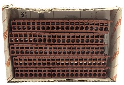 Lot of 100 Weidmuller ZVL 1.5 BR, 1650370000 Terminal Block Distribution Plugs