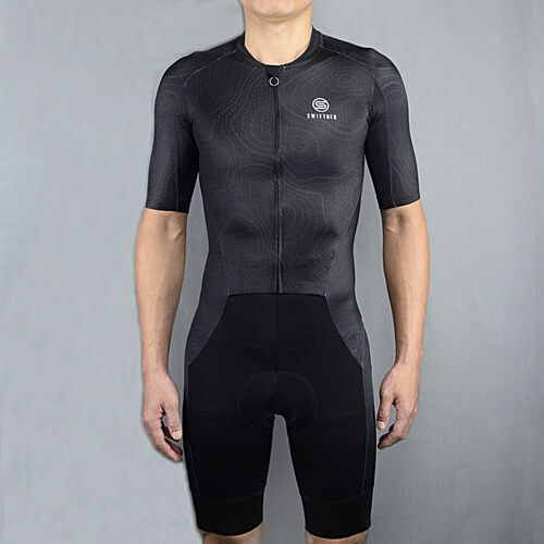 Mens Pro Grade Cycling Bodysuit Short Sleeve Jersey Skinsuit Shorts Triathlon - Picture 16 of 19