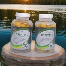 2 x Wholesome Health Creatine Dietary Supplement Lemon Flavored Gummies