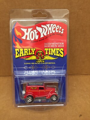 2004 Hot Wheels Early Times Mid-Winter Rod Run  34 Ford Delivery #1636/5000 Red