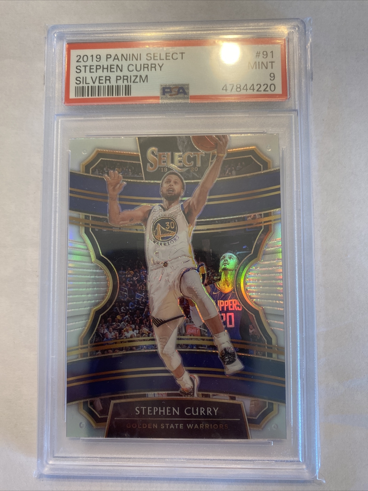 2019-20 Select Concourse - Silver Prizms SP #91 Stephen Curry PSA 9