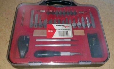 POWERTEC ELECTRIC Präzisionsmesserset 36tlg. Neuer ungeöffneter Artikel OVP
