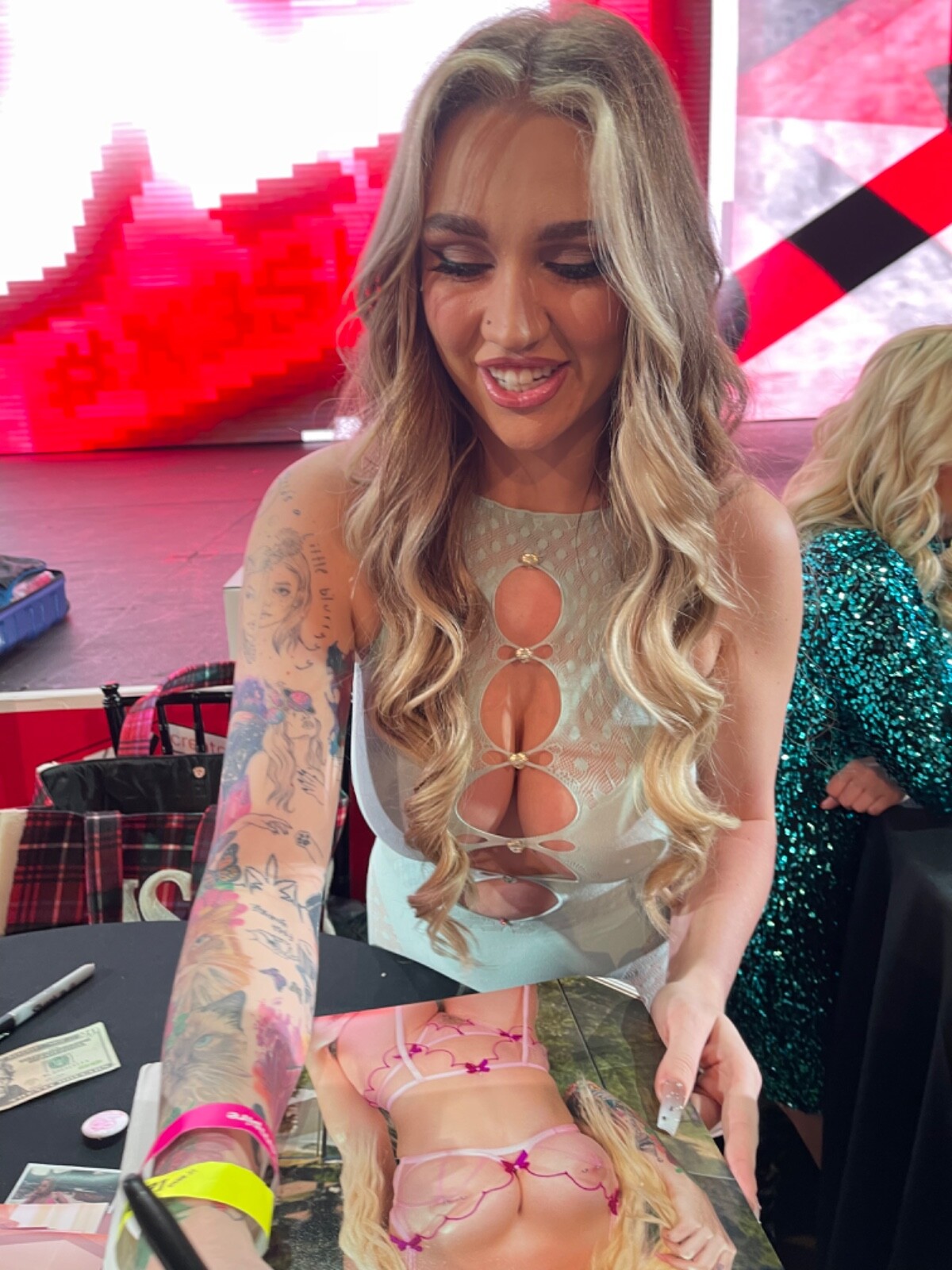 Kendra Sunderland Nude Signed 11x14 Photo Adult Model COA Exact Video