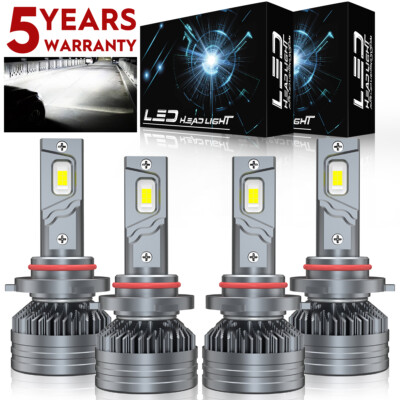 6500K Front LED Headlight Bulb For Acura Integra 1994-2001 High & Low Beam x4 M9