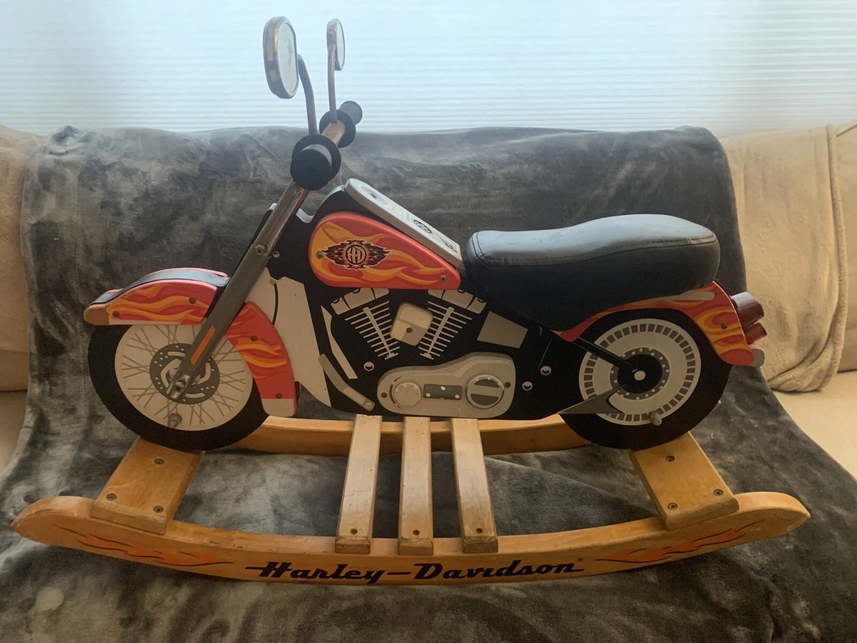 KIDKRAFT MODEL WOODEN Harley Davidson Kid Rocker Rocking, 54% OFF