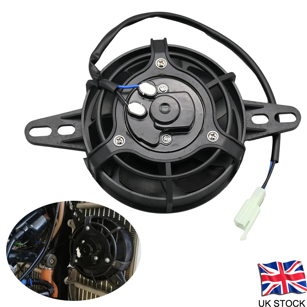 Motorcycle Radiator Fan 12V DC, 4 inch Universal Electric Cooling Fan Motor New
