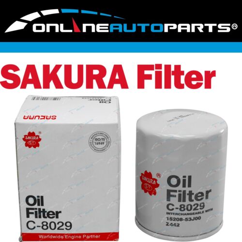 Sakura Oil Filter for Navara D21 D22 3.0L 3.3L 2.4L VG30E VG33E KA24E 92~05 - Picture 1 of 1