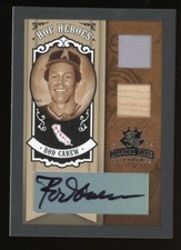 2005 Diamond Kings HOF Heroes Baseball #HH-80 Rod Carew Auto Bat Jersey /10