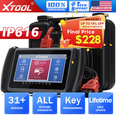 XTOOL Scanner IP616 OBD2 Auto Full Diagnostic Key Programmer Coding Tool CANFD
