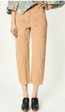 Ulla Johnson Cambrie High-waisted Straight Leg Trousers Size 4 Terracotta
