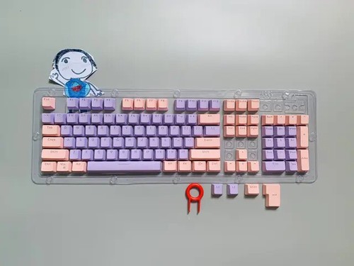 104pcs/Set Mechanical Keyboard Keycaps Backlit Two-Color Replacement ABS Key Cap - Picture 32 of 41