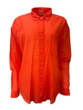 Image of SCOTCH & SODA Women's Orange Long Sleeve Shirt #333 1 NWOT