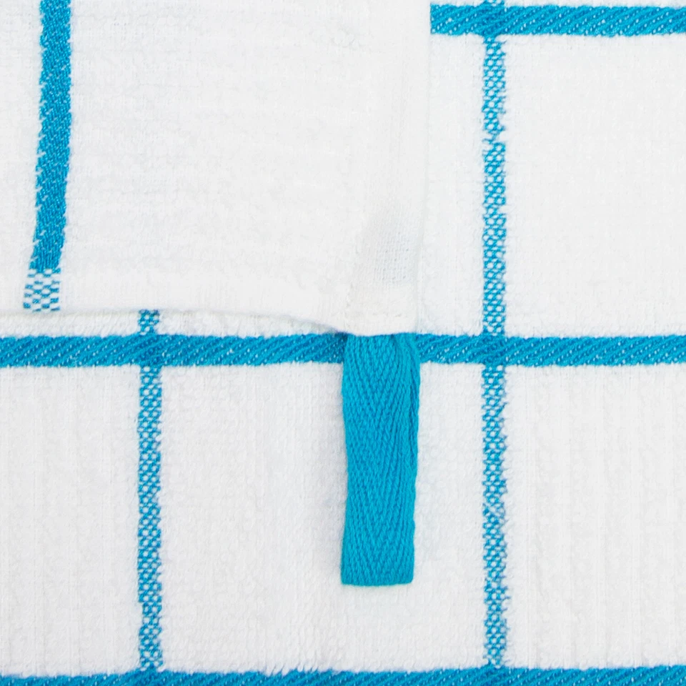 Paño de cocina estuche a granel de 144, opción de ventana a rayas, 13x13, algodón suave Foto 3 de 4