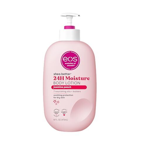 Shea Better Jasmine Peach Body Lotion 24-Hour Moisture Lightweight Skin Care